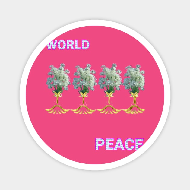 world peace art Designs. Magnet by Dilhani